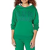 GAP womens Logo Sherpa Lined Hooded Sweatshirt