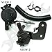 APDTY 013112 Hybrid DriveTrain MECS Coolant Water Pump Replaces 5M6Z-8C419-A, 5M6Z8C419A