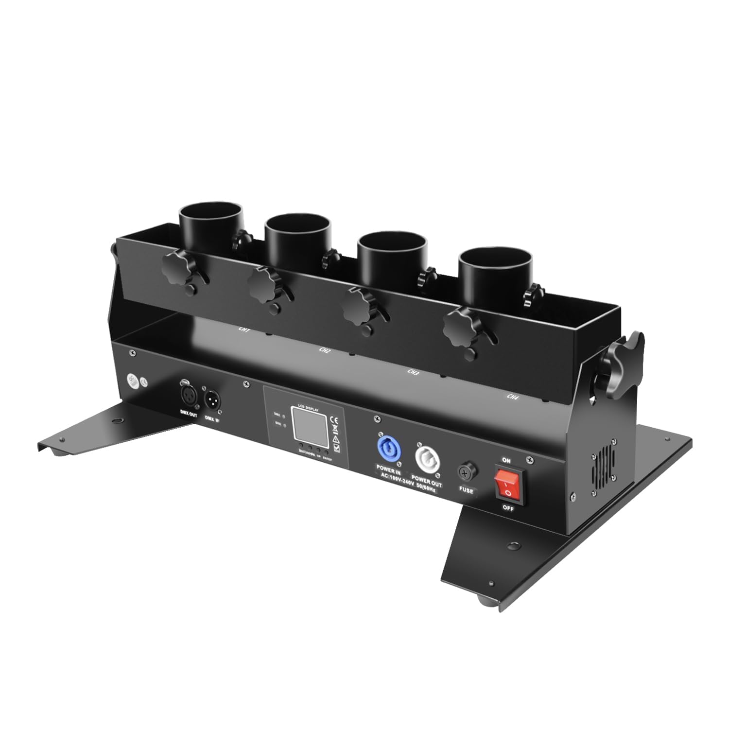 Photo 1 of Professional Confetti Launcher Cannon Machine, Confetti Blower Machine Confetti Cannon DMX/Remote Control for Weddding Disco Show Club Stage Party (4 shot)