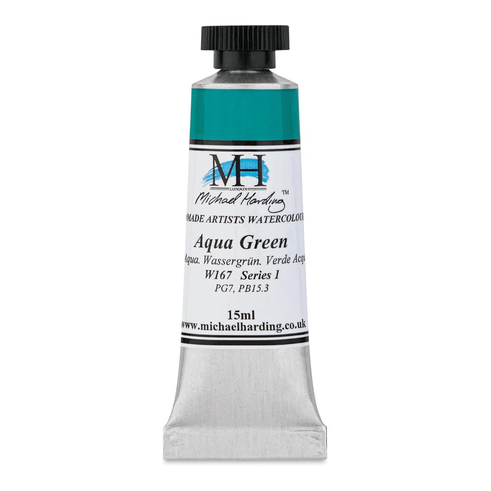 Michael Harding Professional Watercolors - 15ml Tubes (Aqua Green)