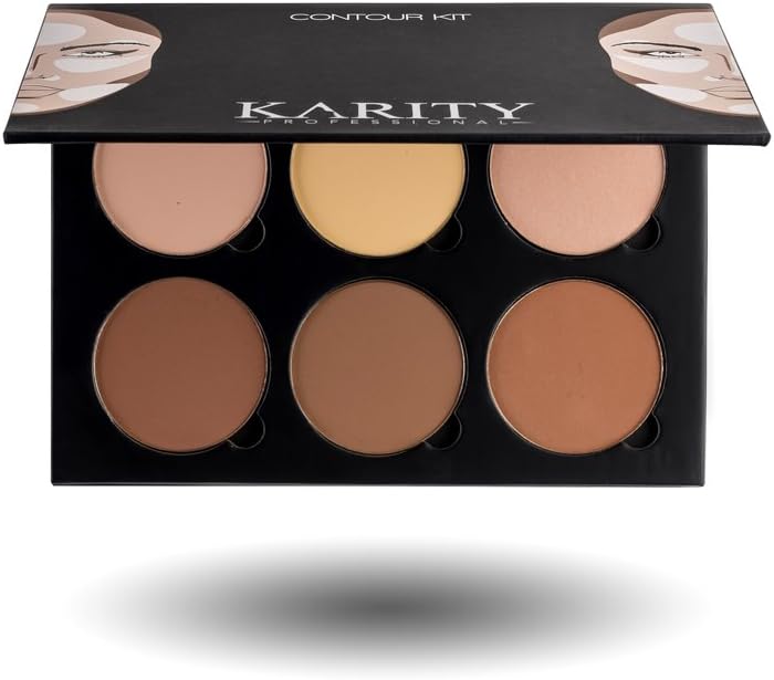 Contour Kit - 6 Pigmented Professional Contour Kit Make up Palette Set Pro Palette High-end Formula (Highlight & Contour)