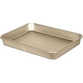 Glad Baking Pan Nonstick - Oblong Metal Dish for Cake and Lasagna - Heavy Duty Carbon Steel Bakeware, Medium