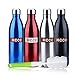 HCCC Vacuum Insulated Water Bottle 17 Oz(500 ml) Keeps Your Drink Hot & Cold Double Wall Stainless Steel(Blue)