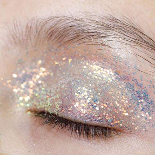 COKOHAPPY 8 Boxes 10ml Holographic Mermaid Dreams Chunky Glitter Sequins Iridescent Flakes Hexagon Tips Mixed Paillette Face Eyes Body Hair Nail Art