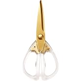 Kitchen Shears Scissors&amp;Sharp Scissors, ARCHIKING 8.0inch Cooking Scissor-Meat and Poultry Shears, Dishwasher Safe, Acrylic Handel Scissors All Purpose Stainless Steel Utility Scissor (White)