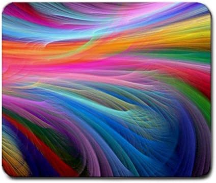 genetice Fractall Rainbow Ocean Personality Desings Gaming Mouse Pad Style