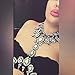 Holylove White 2016 Fashion Trend Personalized Body Statement Jewelry Necklace With Earrings - BN201613 Set