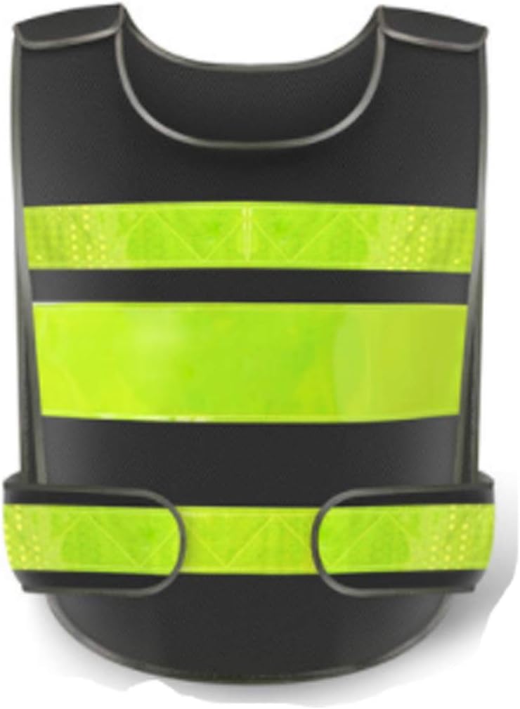 YXHUI Reflective Vest, Safety Vest, Construction Reflective Clothing I Wish You a Safe Life. (Color : Black)