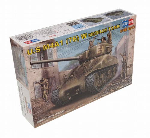 Hobby Boss US M4A1 76(W) Medium Tank Vehicle Model Building Kit