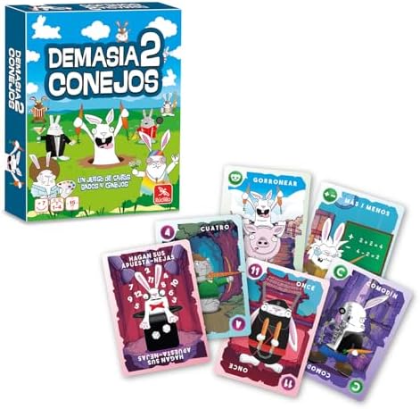 - Demasia2 Conejos | Juego De Mesa 7 Años O Más | Juegos De Mesa para 2 A 4 Jugadores | Juegos Infantiles | Juego Cartas Niños 15 Min | Regalo Niño 7 Años