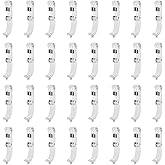 UNICRAFTALE About 60Pcs Fold Over Clasps 10mm Stainless Steel Jewelry Clasps Snap Lock Clasp Metal Jewelry Extender Micro Fold Over Clasp for DIY Bracelet Jewelry Making