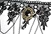 HL-S Elegant Crystal Princess Style Lace Fake Collar Necklace Chain For Women/Lady/Girl Cosplay Decoration Black