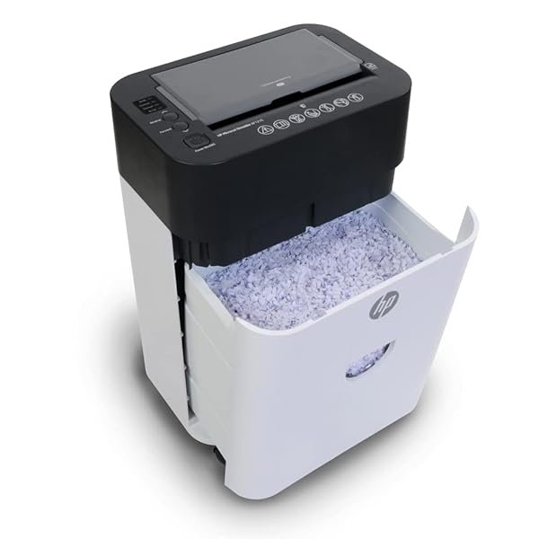 HP – PAPER SHREDDER MICRO CUT, 120-SHEET AUTO FEED, SHREDS CREDIT CARDS & STAPLES, HEAVY DUTY PAPER SHREDDER FOR HOME USE WITH 4.5 GALLON BASKET