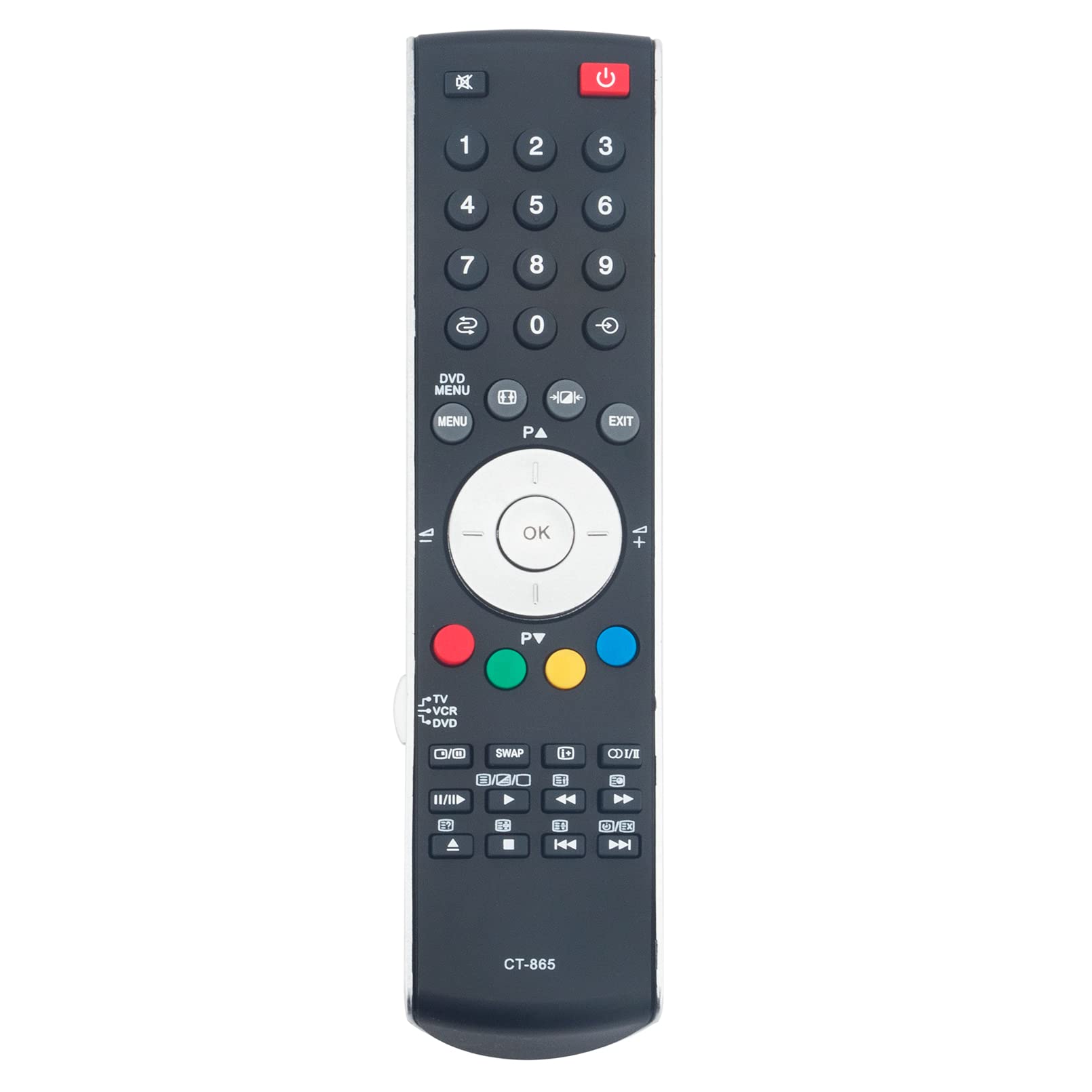 ALLIMITY CT-865 sub CT-870 Remote Control Replace fit for Toshiba TV Regza 14VL44 15V300P 15V300PG 15VL34 15VL54G 15VL56 15VL56B 26A3001 26EL66Z 26WL65G 26WL66Z 32A2900P 32A3000PG