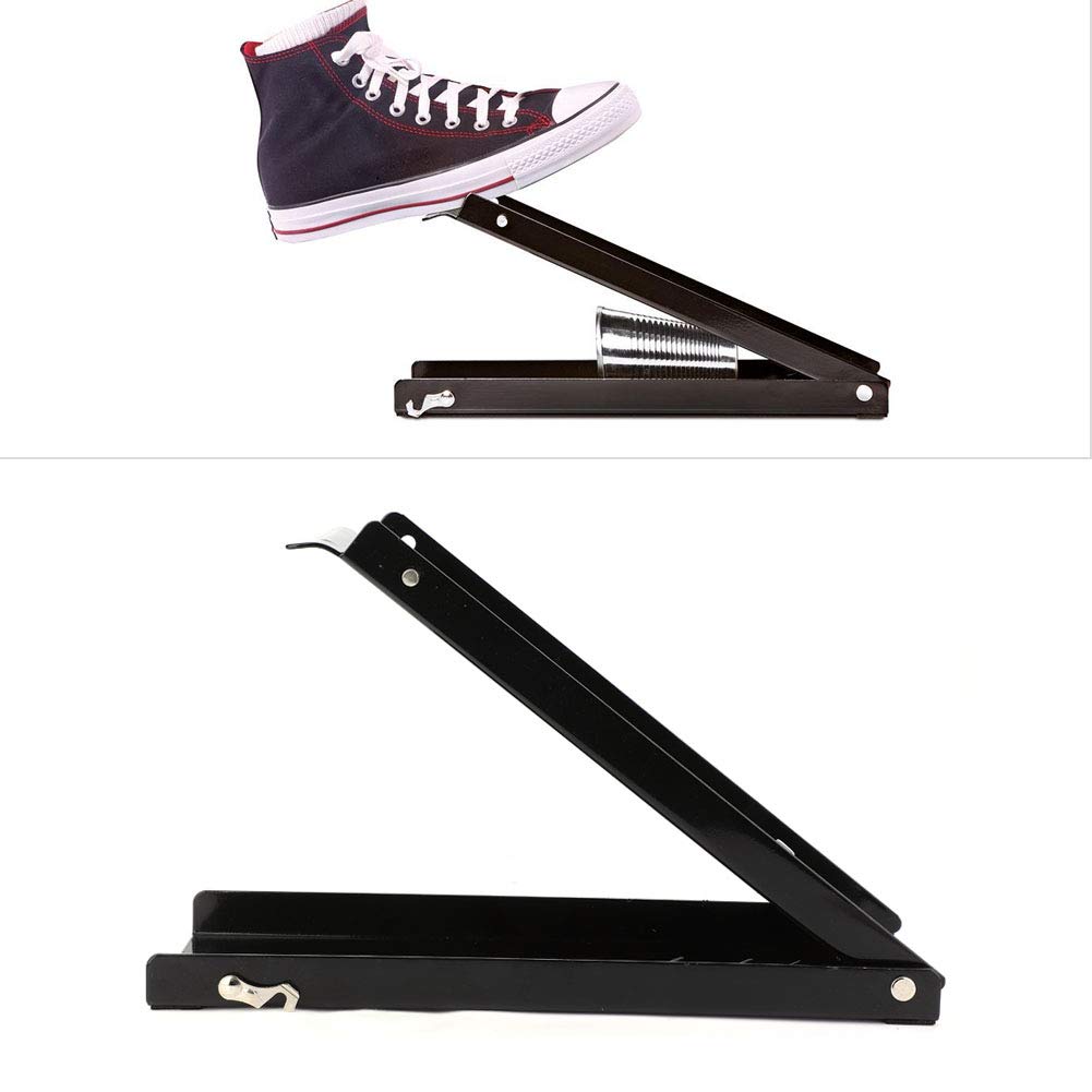 Can Crusher Bottle, 16-oz Practical Black Pedal Can Crusher Heavy-Duty Industrial Hardware Hand Tool for for Crushing Plastic Bottles