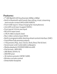 Dual Electronics xdvd156bt 7 single din In Dash motorizada de DVD con visualización táctil