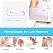Vinfit Medical Breathable Mesh Arm Sling Shoulder Support Belt with Adjustable Strap, Injured Forearm Supporter Cuff Wrist Elbow Brace Immobilizer Fracture Protector for Women Men, White