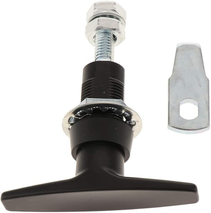 RV Camión Puerta De La Caja Caja De Herramientas Gabinete Negro Bloqueo