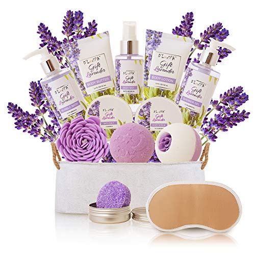 Spa-Gift-Baskets-for-Women-Lavender-Bath-and-Body-At-Home-Spa-Kit-Mothers-Day-Spa-Gifts-Ideas-Luxury-15pcs-with-Bath-Bombs-Shampoo-Bar-Eye-Mask-Shower-Gel-Bubble-Bath-Salts-Body-Scrub-Lotion
