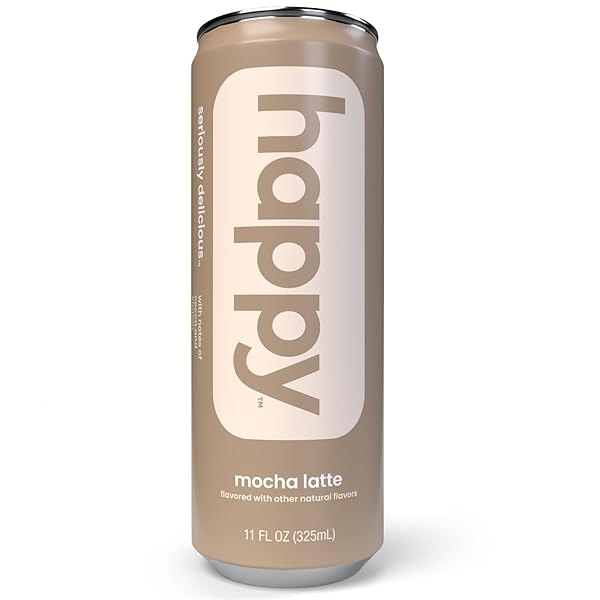 HAPPY COFFEE CANNED MOCHA LATTE, 11 OZ. CANS,...