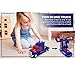 KIDSTHRILL Truck Toy 2 in 1 Truck | Realistic Robot - Bump and Go Action - Sounds & Colorful Lights - Blue and Red Color Combo - Compact Measurements - for Girls and Boys