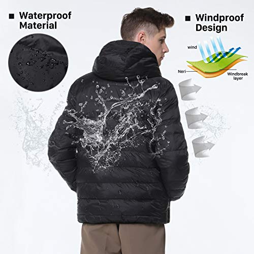 COZIHOMA Heated Jacket Soft Windproof Heated Vest USB Electric Heating Clothes