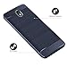 Nokia 3.1 Case, Dretal Carbon Fiber Shock Resistant Brushed Texture Soft TPU Phone case Anti-Fingerprint Flexible Full-Body Protective Cover for Nokia 3.1 (2018) (Navy)