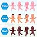 Mini Plastic Babies, Selizo 240pcs Tiny Babies, Ice Cube Small King Cake Babies for My Water Broke Baby Shower Game (3 Colors)