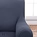 Home Fashion Designs Form Fit, Slip Resistant, Stylish Furniture Shield/Protector Featuring Lightweight Fabric. Savannah Collection Basic Strapless Slipcover Brand. (Chair, Grey)