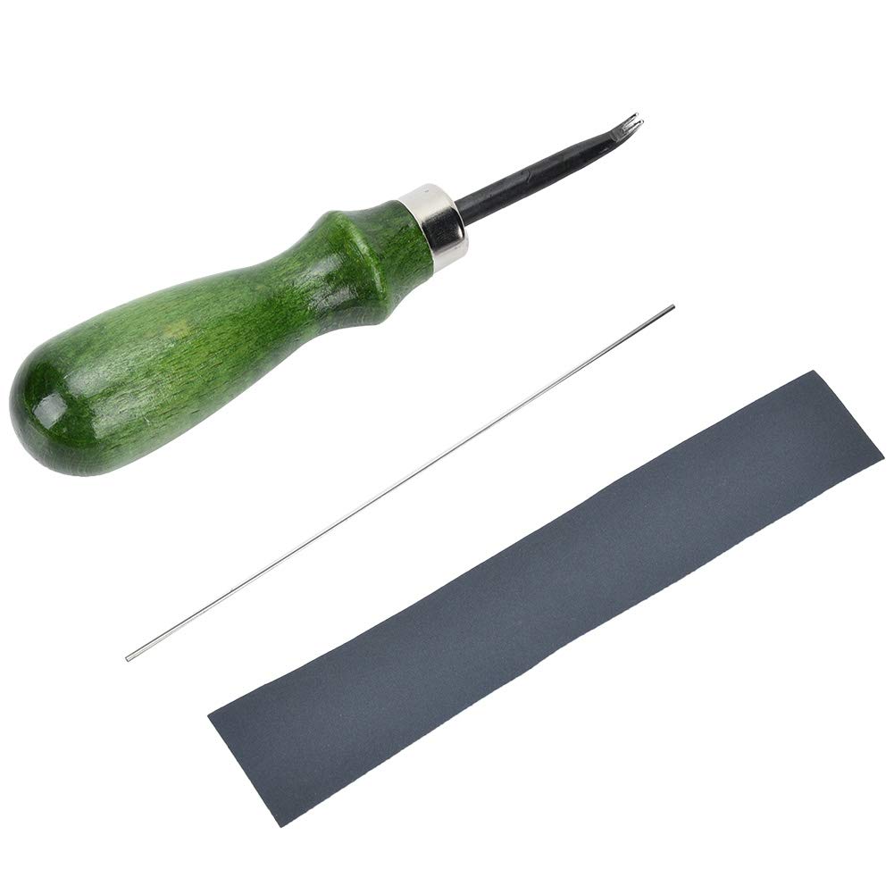 0.6mm-1.4mm Professional Edge Beveler for DIY Leather Craft Edge Cutting Tool(1mm)