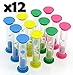 Dazzling Toys Hourglass Sand Timer 12 Assorted Colors Mini Plastic Sand Timer Clock Toy 3 Inch Kids Multi Colored Sand Timer Toy Party Favor