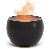 SALKING Flame Diffuser for Essential Oils, Fire Aromatherapy Essential Oil Diffuser, 150ml Ultrasonic Cool Mist Humidifier with Auto-Off Function, Small Diffuser for Home,Office,Bedroom,Gift (Black)