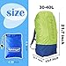 ayamaya Waterproof Backpack Rain Cover (30L-40L), Lightweight Bag Rain Cover Elastic Adjustable Rucksack Raincover Rainproof Dustproof Daypack Cover (Green, 30-40L)