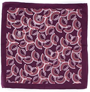 deco fan burgundy