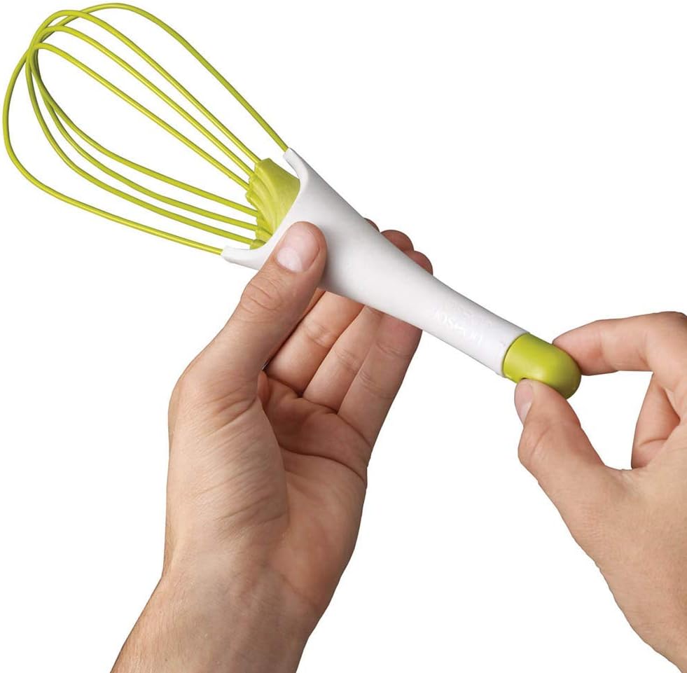 Juner Hand Mixer Blender Whisks with Silicone Whisk handles,Milk & Egg Beater Balloon Whisk for Egg Beater Paste Cream Milk Shake Mixing Stiring Tools (Green)