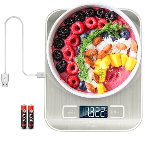 Kiaitre Food Scales Kitchen Digital Scale Rechargeable Scale Kitchen