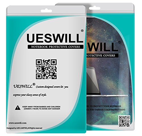 UESWILL Air 13-inch Galaxy Pattern Hard Shell Case Cover for MacBook Air 13" (Model:A1369/ A1466) + Microfibre Cleaning Cloth,Nebula/Green