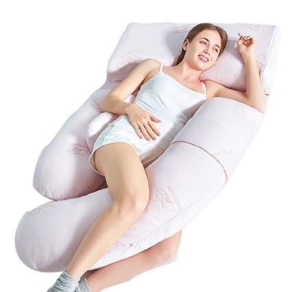 Qz Pregnancy Pillow U Shaped Memory Foam Extra Long Soft
