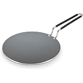 Tramontina Utsava Tri-Ply Clad Stainless Steel 10.5-In Curved Chapati Tawa | Ceramic-Coated Non Stick Concave Tava Pan for Roti