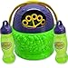 Babrit Bubble Machine Automatic Battery Powered Large Party Bubble Machine(Extra Bonus Bubble Solution)-Updated Version