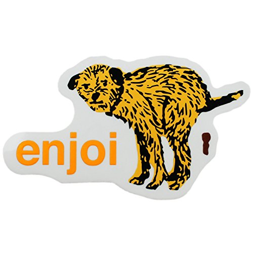 Enjoi Skateboard Sticker Dog Pooper #3