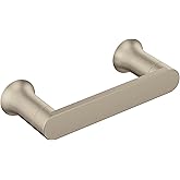 Moen Genta LX Brushed Nickel Modern Wall Mount Pivoting Toilet Paper Holder, Modern Toilet Roll Holder for Bathroom, BH3808BN
