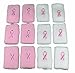 Lot Of 12 Single Pink Ribbon Breast Cancer Awareness Athletic Sports Wrist Bands