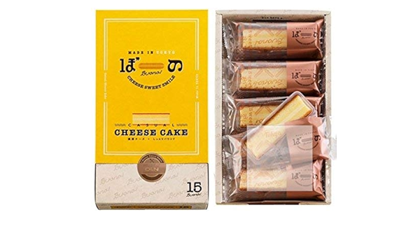 Amazon Com Tokyo Bo No Stick Cheesecake Tokyo Souvenir Gift In Japan Omiyage Cake 1 Package Of 15 Pieces Grocery Gourmet Food