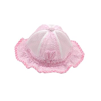pink baby sun hat