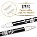 WILD WHITE Chalk Markers 3mm Fine dual reversible tip - White Liquid chalk marker pen for menu boards, Blackboards, Chalkboards, Labels, Calendar, home education, kids craft