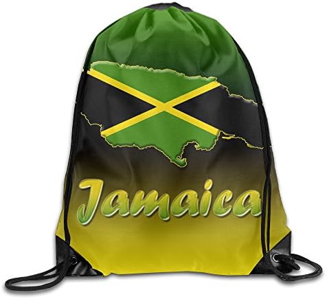 Jamaica Bundle Mouth Backpack Outdoor Bags Drawstring Daypack.