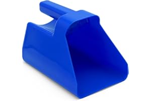 Jeffers Super Scoop 3 Quart – Lightweight and Heavy Duty Plastic Feed Scoop for Pet Food, Grain, Dog Food, Cat Litter, Flour, Rice, Chicken Feed, Garden Soil, Barn, Farm, and Outdoor Use - Royal Blue