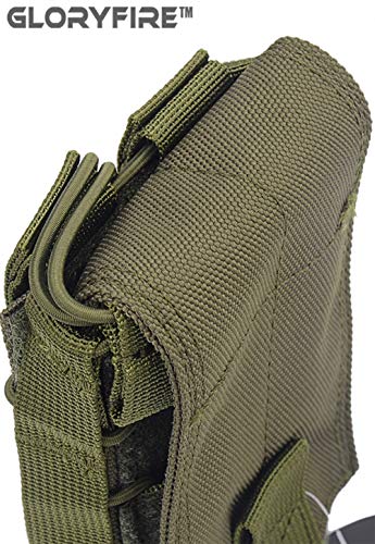 GFIRE Mag Pouch Military Use Single Universal Pistol Magazine Portable Pouch Molle Pouch for M4/5.66 1000D Cordura UTX Duraflex Buckle - Thumbnail 5