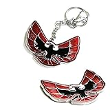 iJDMTOY (1) Eagle Formula Emblem Key Chain Fob Ring Keychain